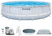 INTEX Bazénový Set Chevron Prism Frame Premium 488x122 cm 26746NP